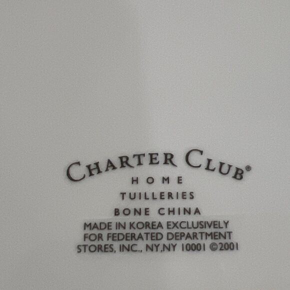 Charter Club Tuilleries Tan Salad Plate Lot Of 2 - Picture 8 of 9